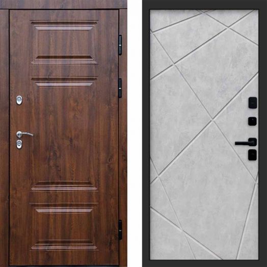 Входная дверь Termo-door Премиум Дуб - Лучи Бетон светлый