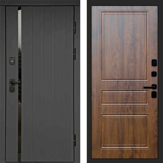 Входная дверь Termo-door Роял Графит - Классика Дуб