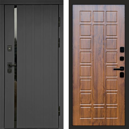Входная дверь Termo-door Роял Графит - Престиж Дуб