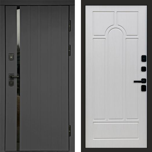 Входная дверь Termo-door Роял Графит - Арка Лиственница
