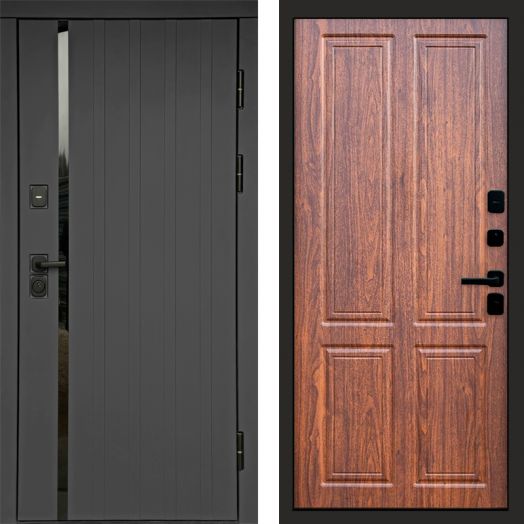 Входная дверь Termo-door Роял Графит - Орех стандарт