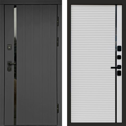 Входная дверь Termo-door Роял Графит - Porte white
