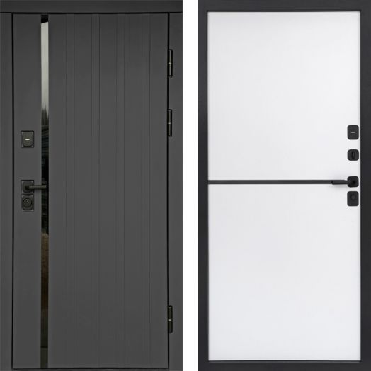 Входная дверь Termo-door Роял Графит - Нео White
