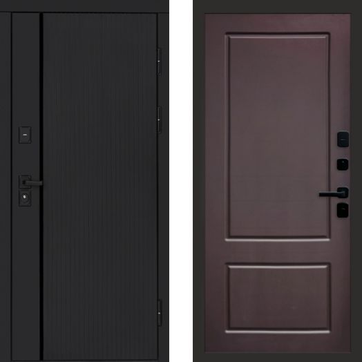 Входная дверь Termo-door Урбан Black - Марсель Шоколад