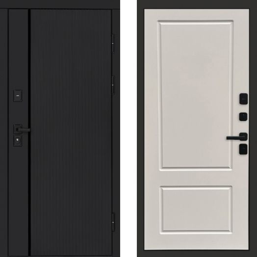 Входная дверь Termo-door Урбан Black - Марсель Слоновая кость