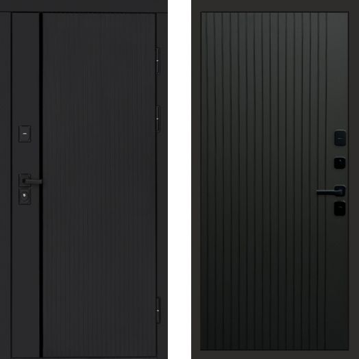 Входная дверь Termo-door Урбан Black - FLAT Черный кварц
