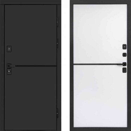Входная дверь Termo-door Тренд Black - Нео White