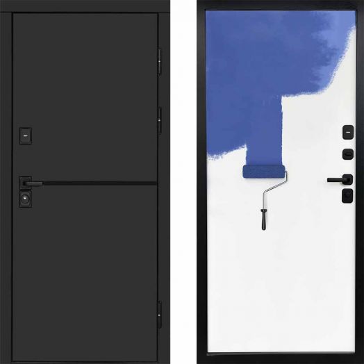 Входная дверь Termo-door Тренд Black - Грунт под покраску