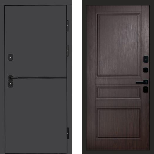Входная дверь Termo-door Тренд Графит - Класскика Венге