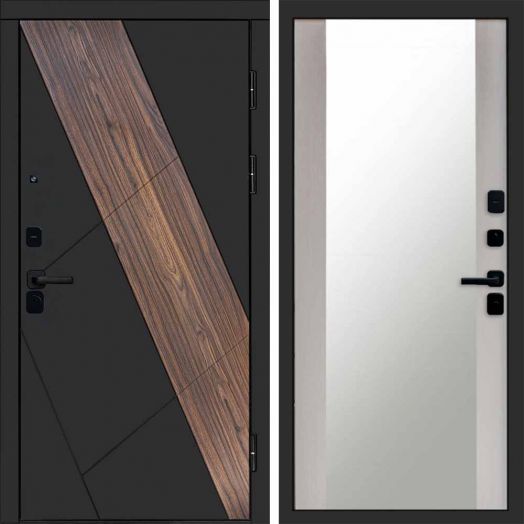 Входная дверь Termo-door Нова - Зеркало Лиственница