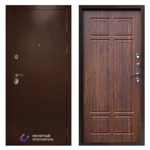 Входная дверь Termo-door Техно Медь - Орех премиум