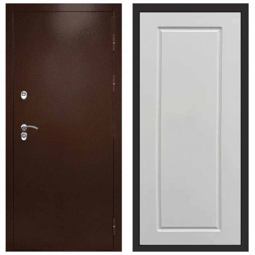 Входная дверь Termo-door Техно Медь - Гранд Слоновая кость