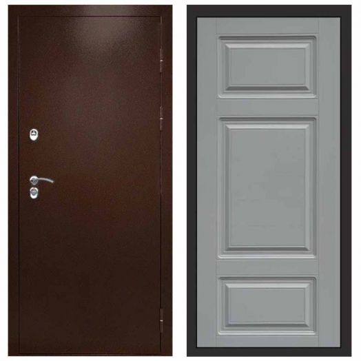 Входная дверь Termo-door Техно Медь - Лион Грей софт