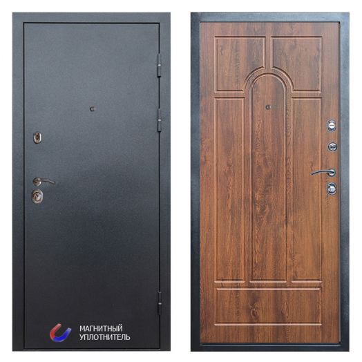 Входная дверь Termo-door Техно Графит - Арка Дуб