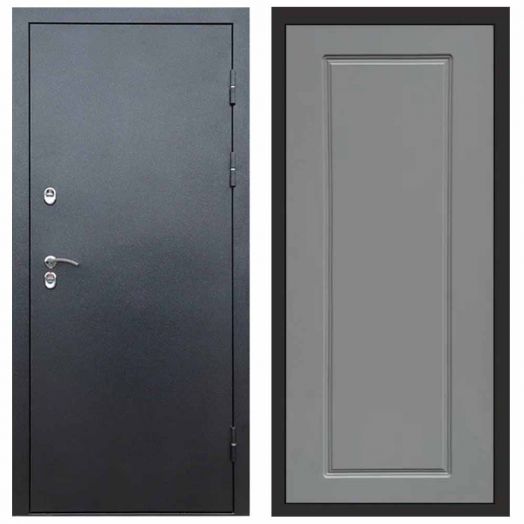 Входная дверь Termo-door Техно Графит - Гранд Грей софт