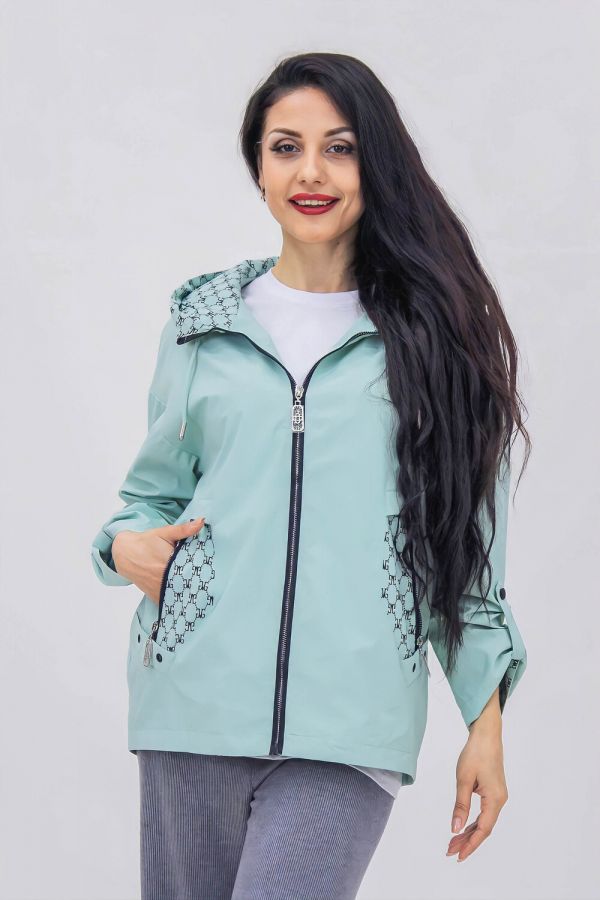 Ветровка на подкладе арт.810 Ультра лайт Премиум [светло-салатовый]