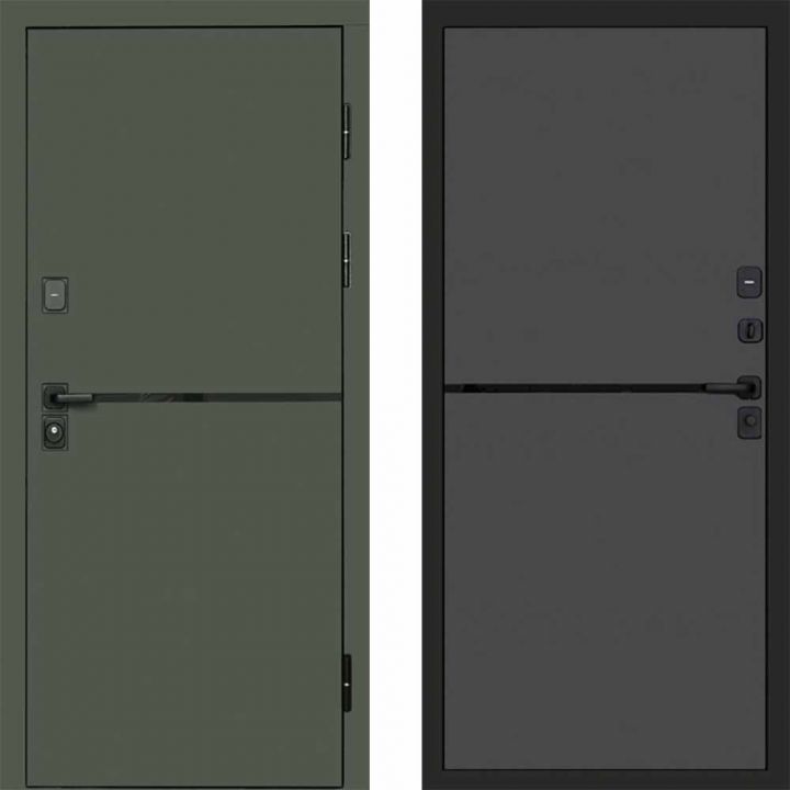 Входная дверь Termo-door Тренд Грин - Нео Графит