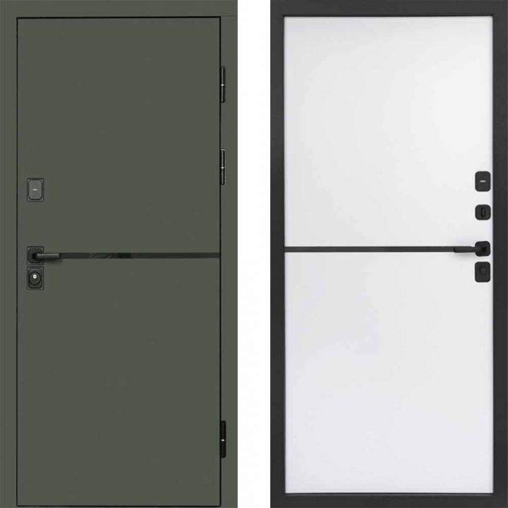 Входная дверь Termo-door Тренд Грин - Нео White