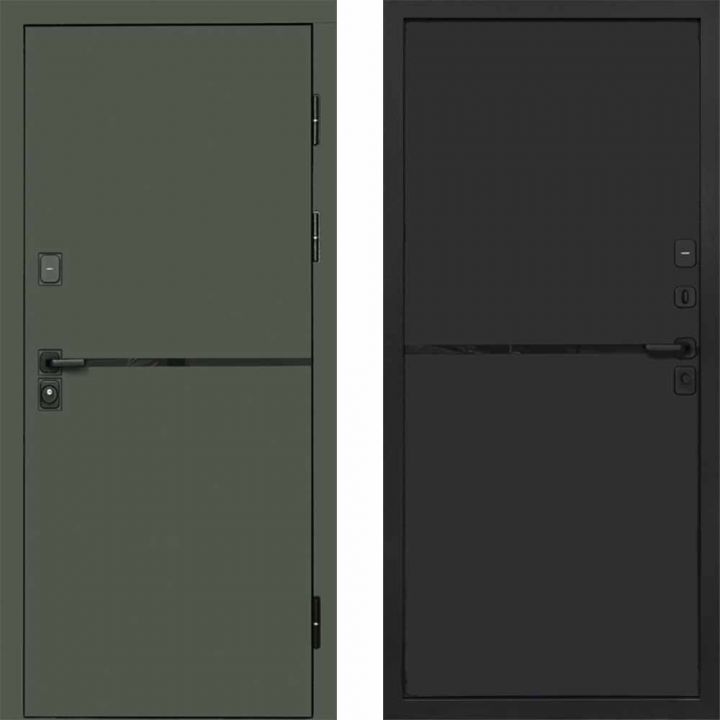 Входная дверь Termo-door Тренд Грин - Нео Black