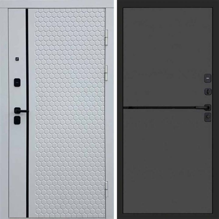 Входная дверь Termo-door Simple White - Нео Графит