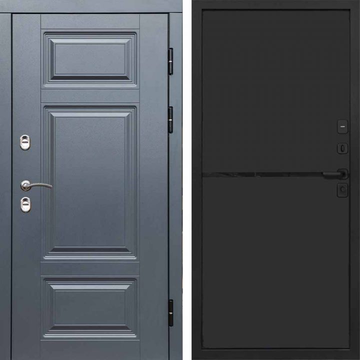 Входная дверь Termo-door Премиум Грей - Нео Black
