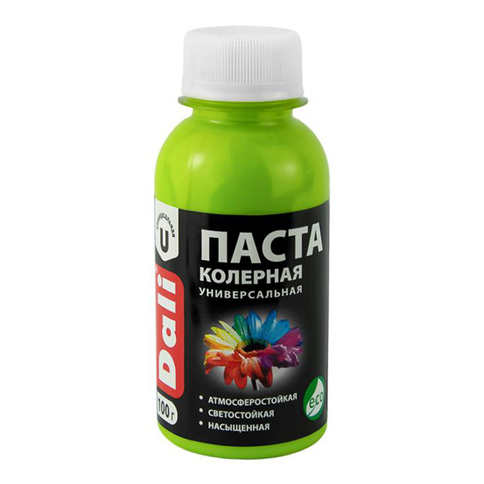Паста колерная универсальная, ЗАО "НПП Рогнеда" лайм, 0.1кг.