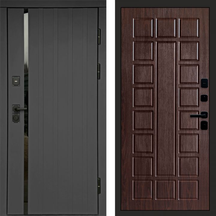 Входная дверь Termo-door Роял Графит - Престиж Венге