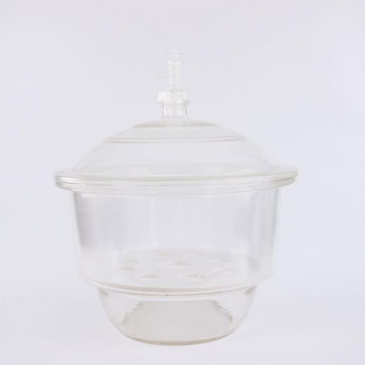 Эксикатор 1-300, 300 мм, с краном, светлое стекло