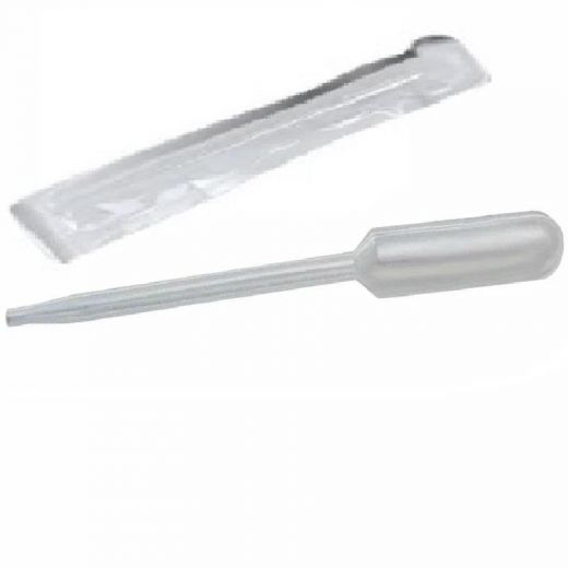 Пипетка для переноса жидкости (Пастера), 5 мл, стерильная, без делений, 100 шт/упак