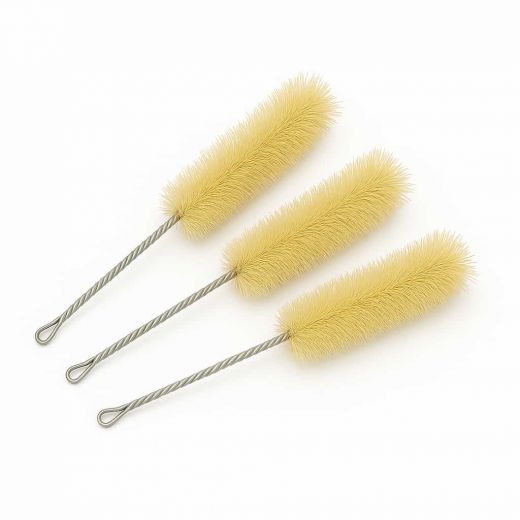 Ерш для пенициллиновых флаконов, длина 190 мм, щетка 27х90 мм, натуральная щетина, 10 шт/упак