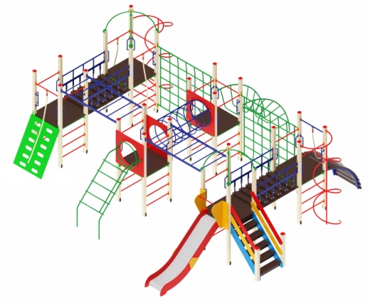 Детский игровой комплекс Спорт Горка 1200 8350х7370х3320