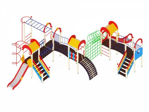 Детский игровой комплекс Солнышко Горка 1200 11080х9500х3000