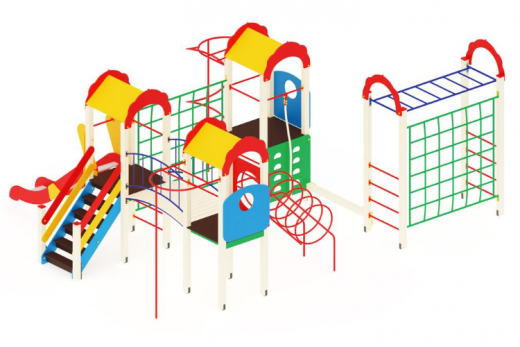 Детский игровой комплекс Городок Горка 1200 7140х5670х3000