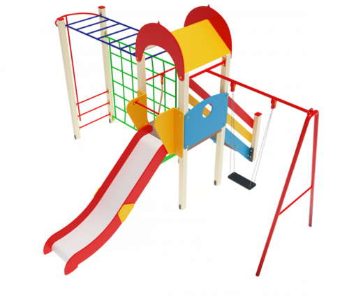 Детский игровой комплекс Счастливое детство Горка 1200 5700х4210х3000