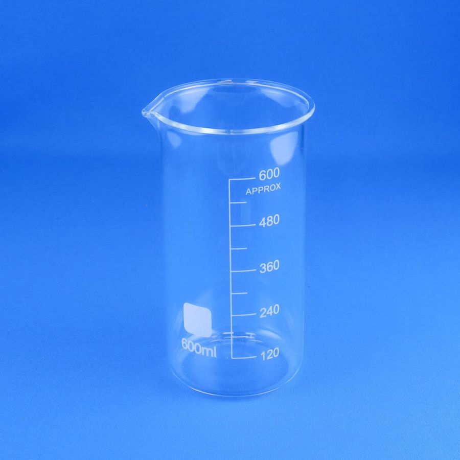 Стакан лабораторный высокий Labdevices В-1-600, 600 мл, стекло Boro 3.3, градуированный