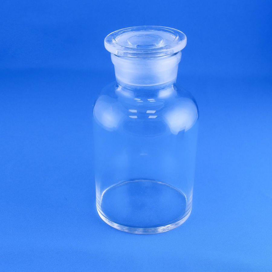 Склянка (штанглас) Labdevices, 1000 мл, светлое стекло, с притёртой пробкой, широкое горло