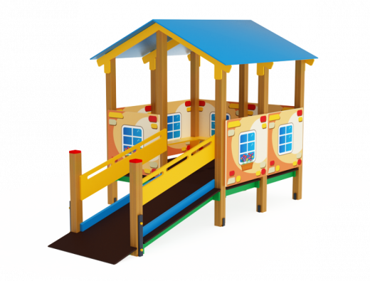 Детский игровой комплекс Манеж Забота (100) 3890х2220х2550