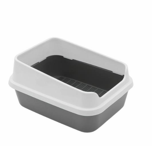 Туалет "Сима Люкс" с сеткой и бортом 30 х 39 х 19 см, серый