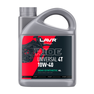 Lavr Ride Universal 4Т 10W-40 SM Motoline, 4л