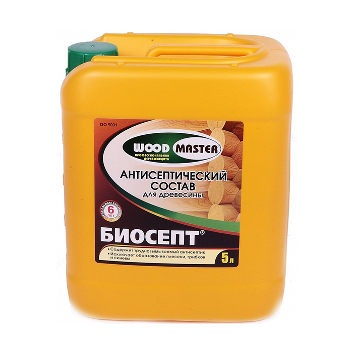 Антисептик БИОСЕПТ, ЗАО "НПП Рогнеда" бесцветный, 5л.