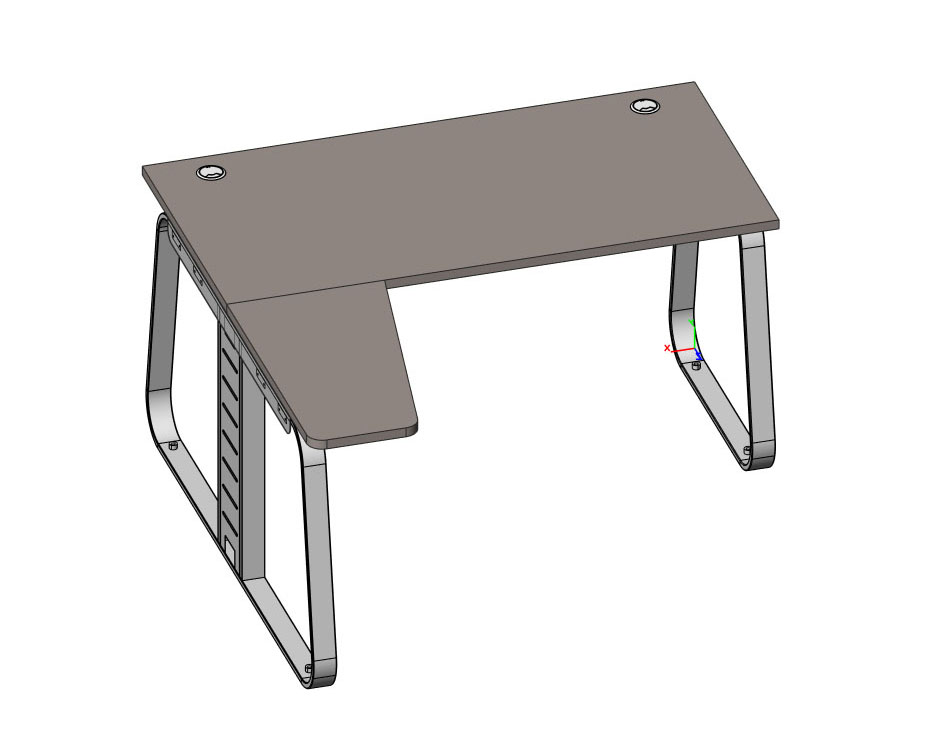 Рабочая станция малая левая  (наборная, углы прямые)