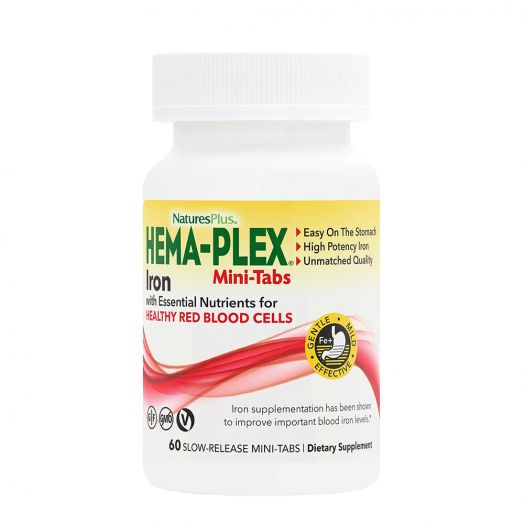 Hema-Plex, железо 60 мини-таблеток с медленным высвобождением