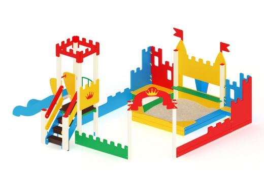 Песочный дворик королевство 5330х6035х3000