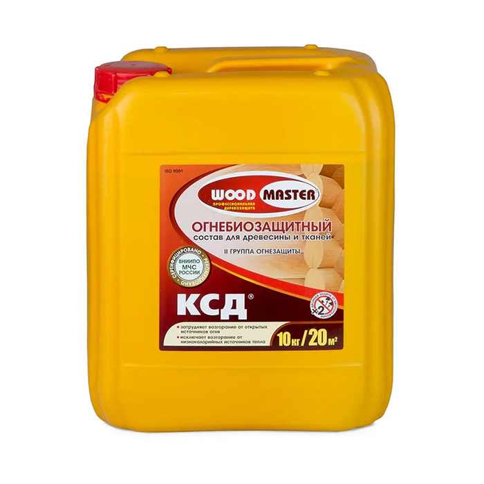 Огнебиозащитная пропитка КСД (II группа огнезащиты), ЗАО "НПП Рогнеда" бесцветный, 10кг.
