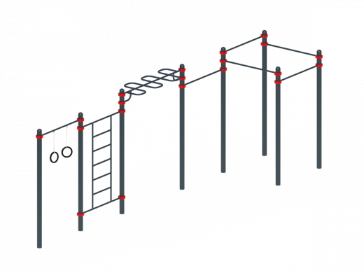 Воркаут Комплекс 19 (89) 7470х1750х2600