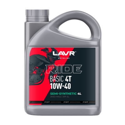 Lavr Ride Basic 4T 10W-40 SL Motoline, 4л