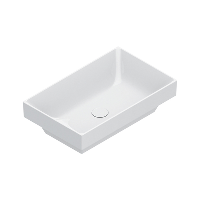 Изображение Раковина Catalano Zero 124600001 60x37 см встраиваемая без отверстий цвет белый глянцевый