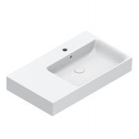 Раковина Catalano Premium 220831001 80x47 см чаша справа с 1 отверстием цвет белый глянцевый схема 1