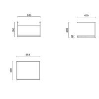 Черная металлическая консоль Catalano Premium/Green 258600022 60х43 см схема 2
