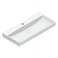 Раковина Catalano GREEN 421001001 100x47 см  покрытие Cataglaze+ цвет белый глянцевый схема 2